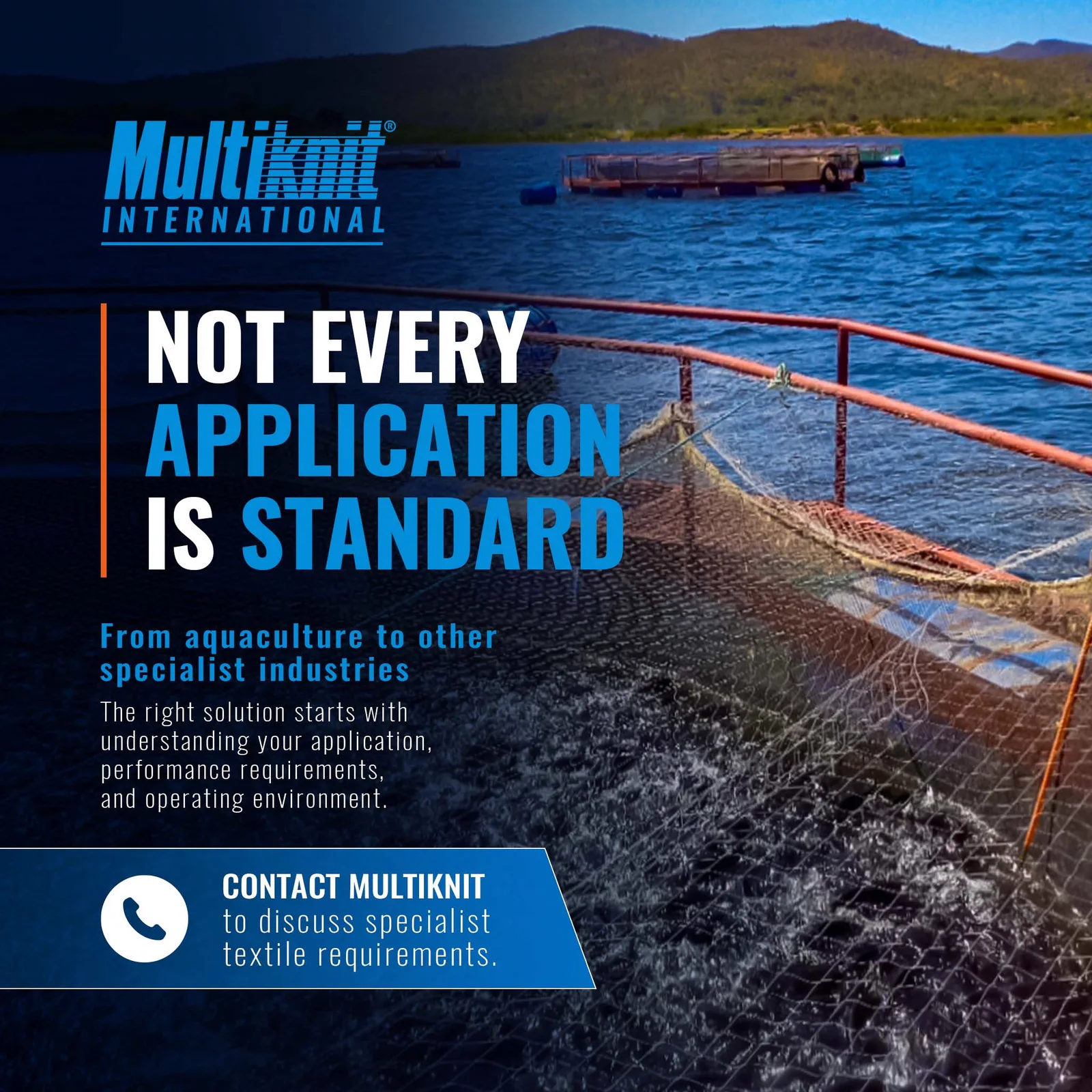 Multiknit campaign about specialist aquaculture applications
